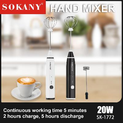 مضرب حليب قابل للشحن Sokany SK-1772 – صورة 2